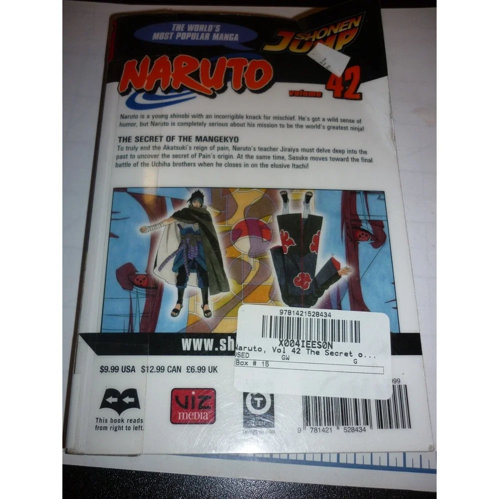 Naruto, Vol. 42: The Secret of the Mangekyo, Kishimoto,‎ Masashi, Good
